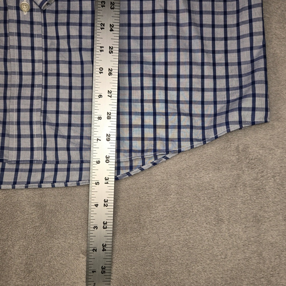Jos. A. Bank Traveler Tailored Fit Button Down Shirt Bundle Mens L Gingham Blue - Picture 13 of 13